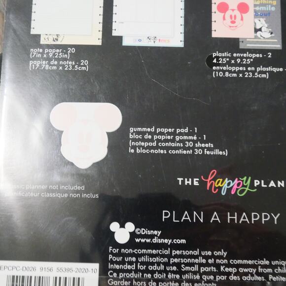 NEW Happy Planner Disney Minnie Mickey Classic Planner Companion Folders Papers - Picture 13 of 14